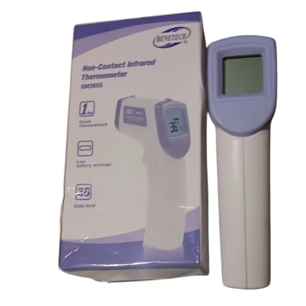 Non-Contact Infrared Thermometer Ideal for Home Use - White and Blue